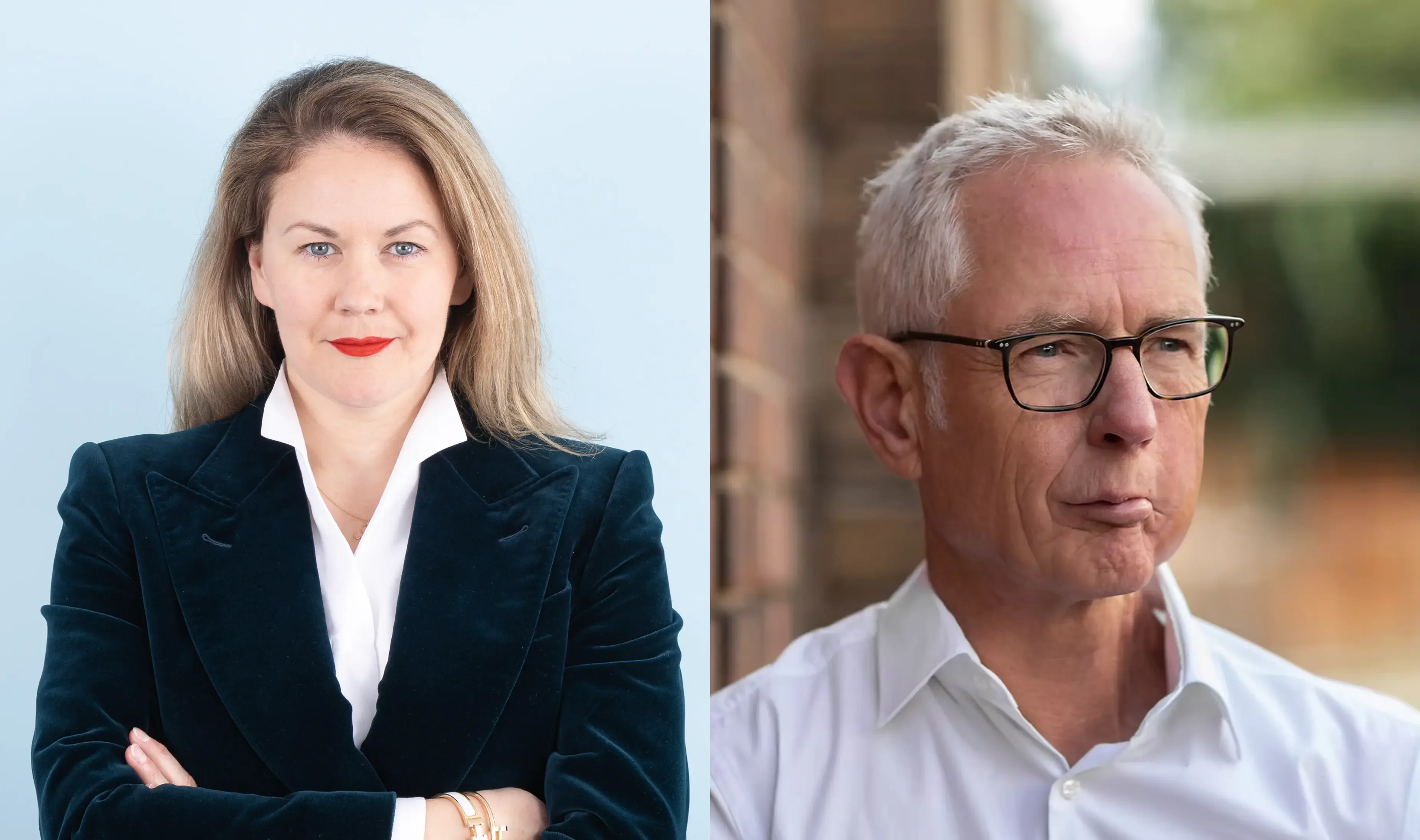 Auf der linken Seite ist Diana Anastasija Radke, auf der rechten Seite Andreas Schulten.