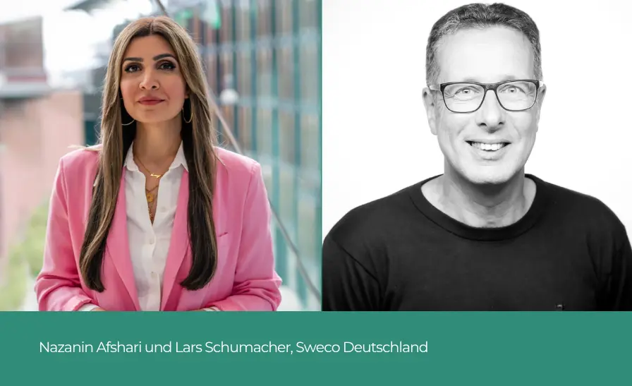 Nazanin Afshari und Lars Schumacher, Sweco Deutschland